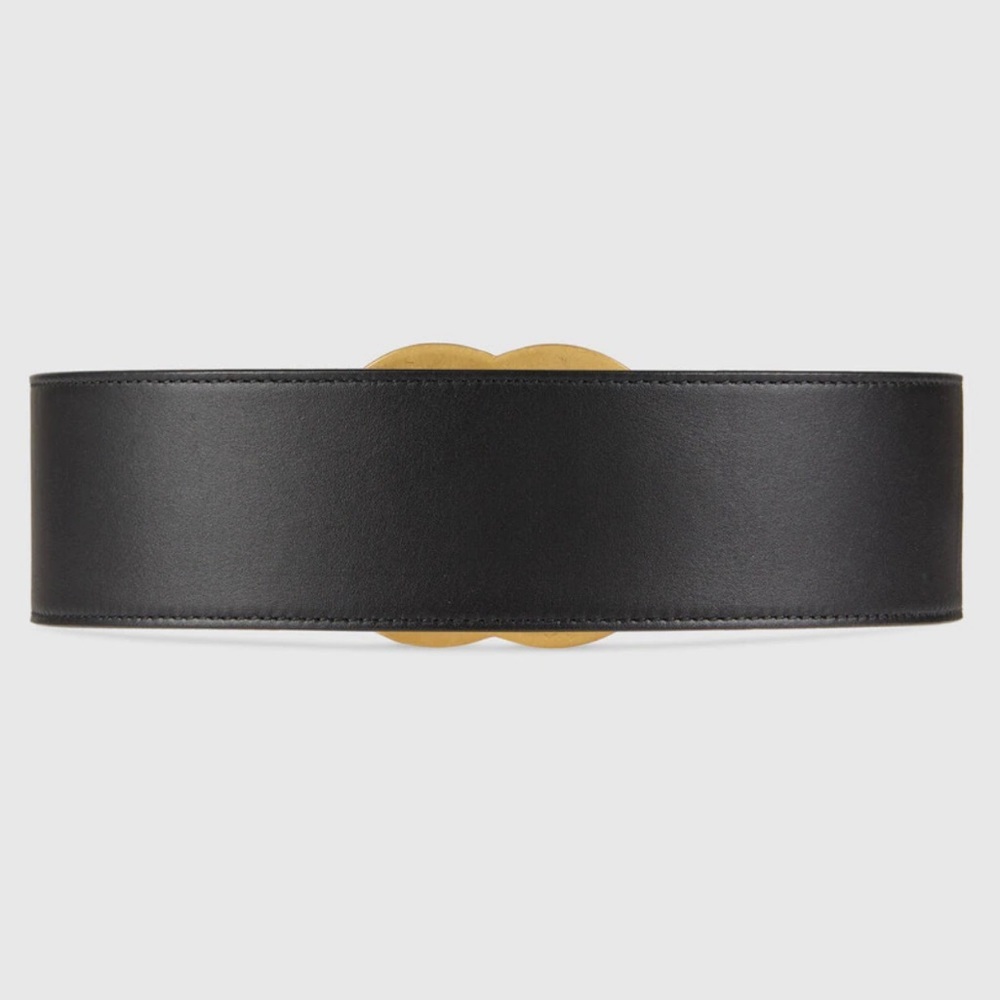 GUCCI Rhinestone Accents Leather Waist Belt - Picture 4 of 13